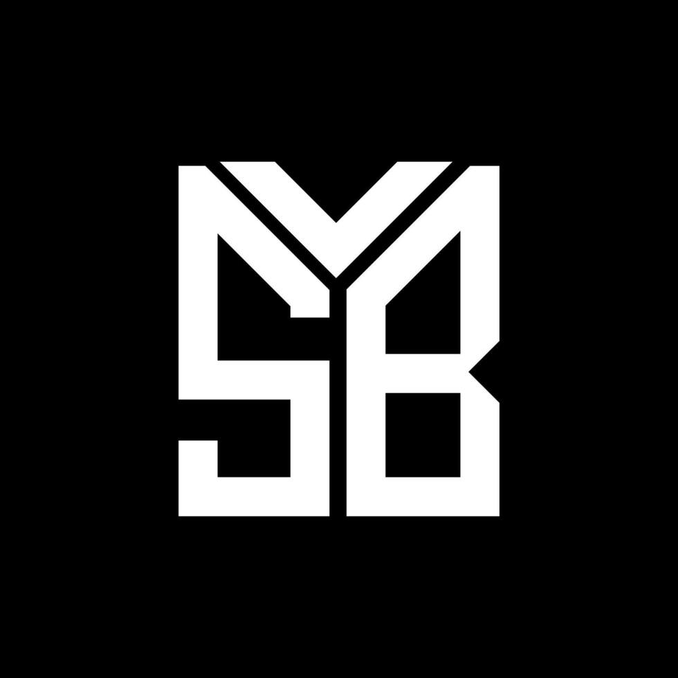 SB letter logo design on black background. SB creative initials letter logo concept. SB letter design. vector