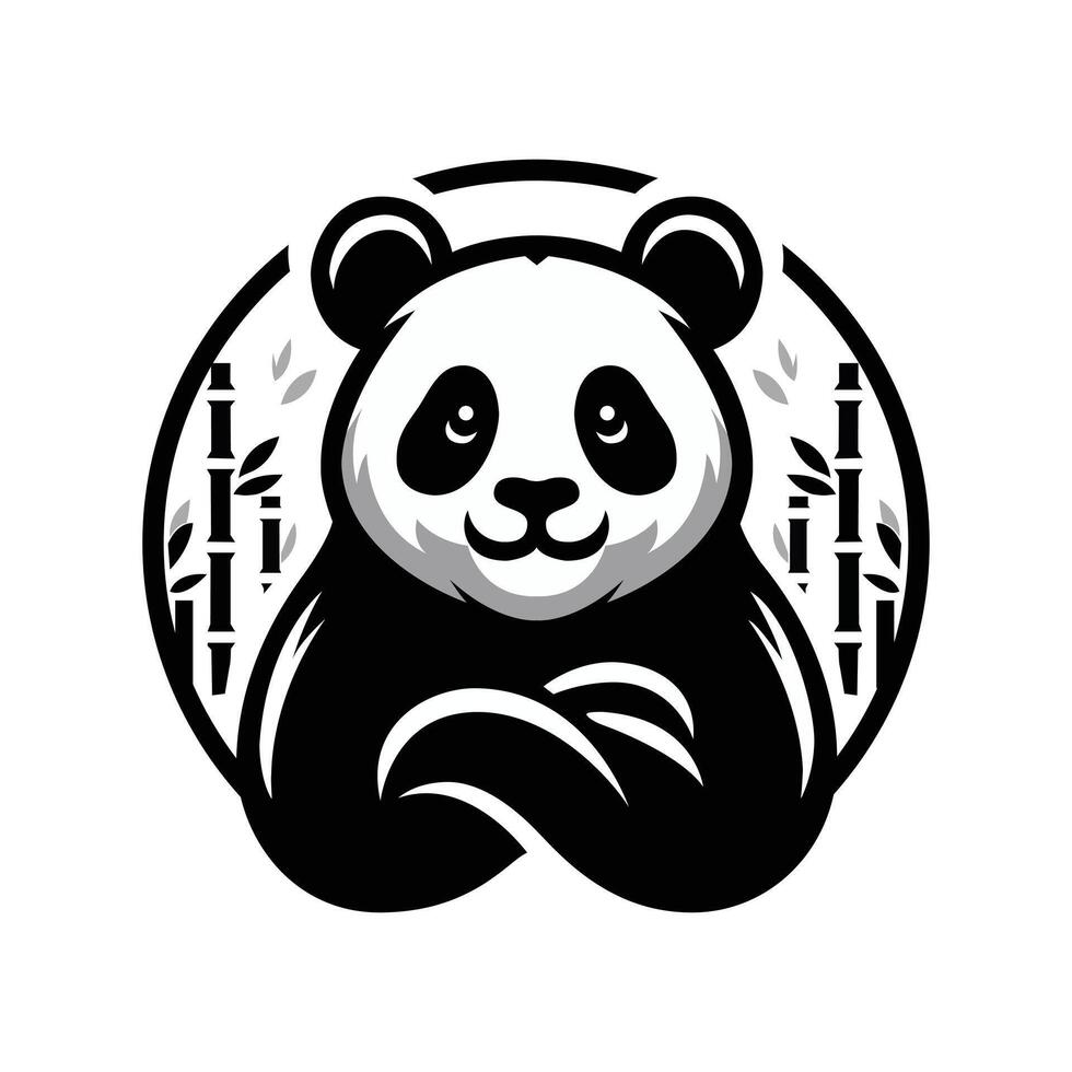 Cute panda vector