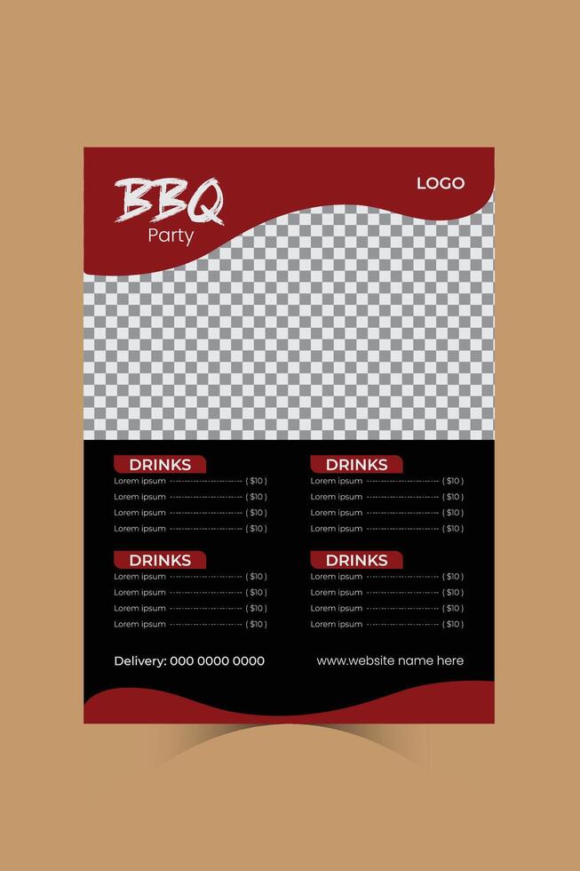 Restaurant menu Design vector