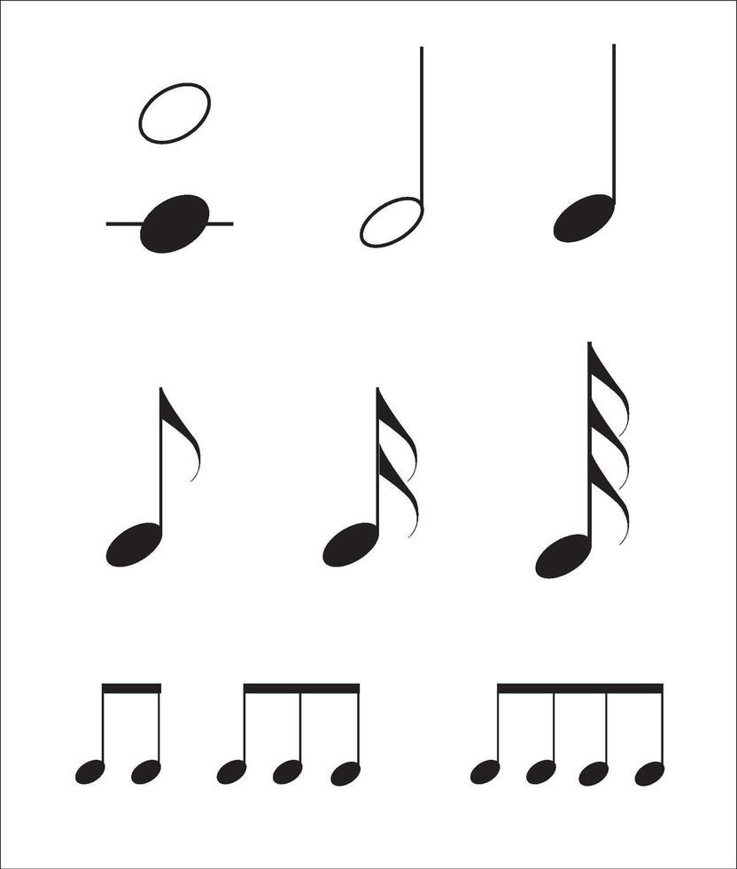 Musical instruments vector. Music instrument hand drawing vector illustration