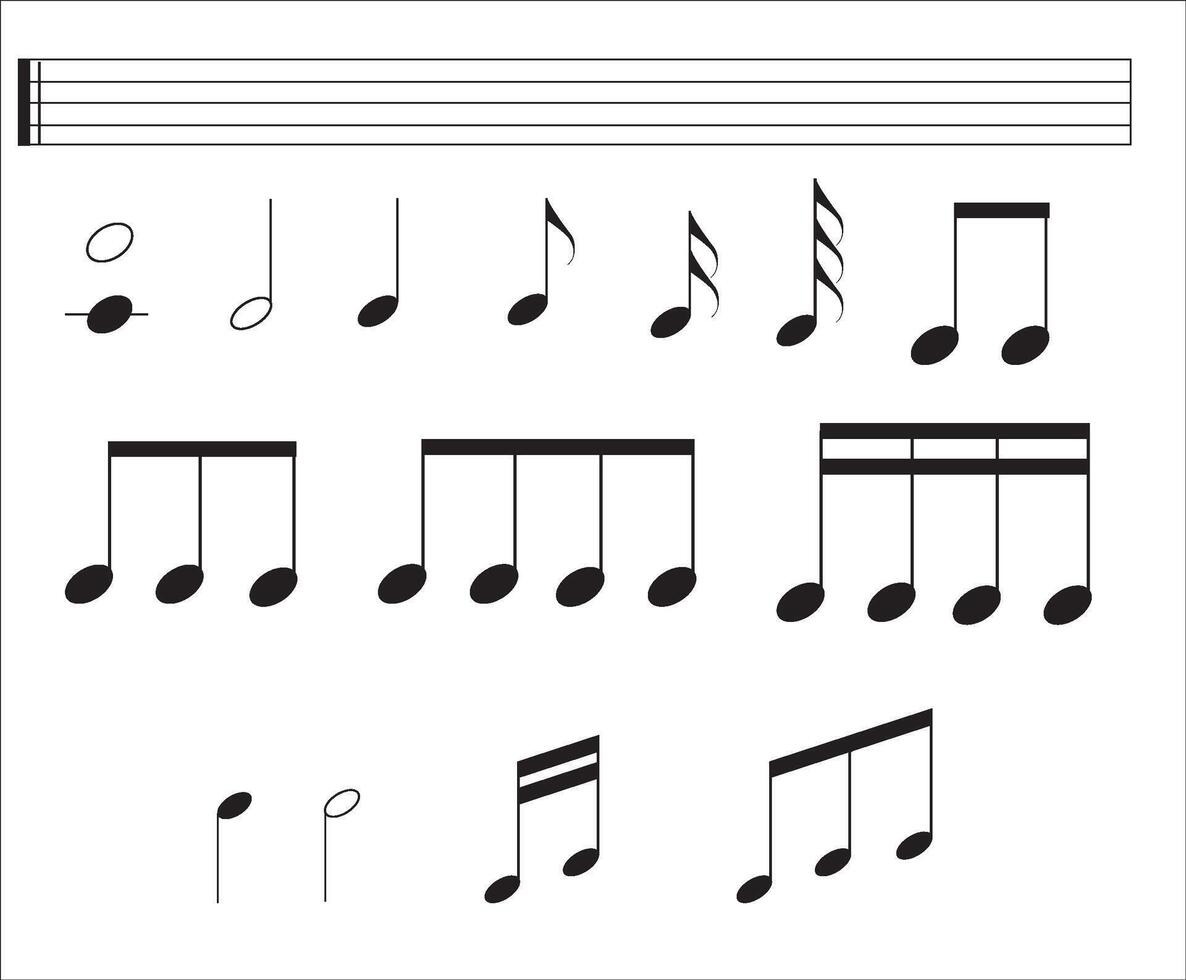 musical instrumentos vector. música instrumento mano dibujo vector ilustración