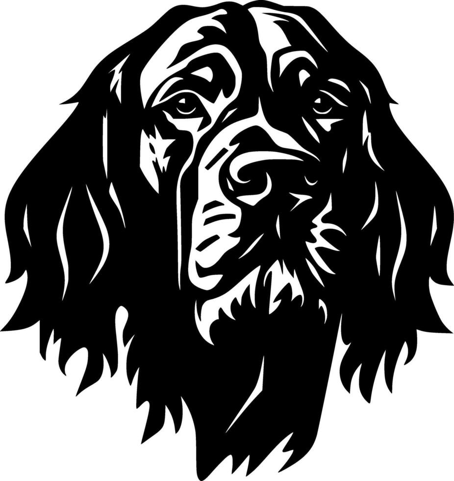 Rhodesian, Black and White Vector illustration