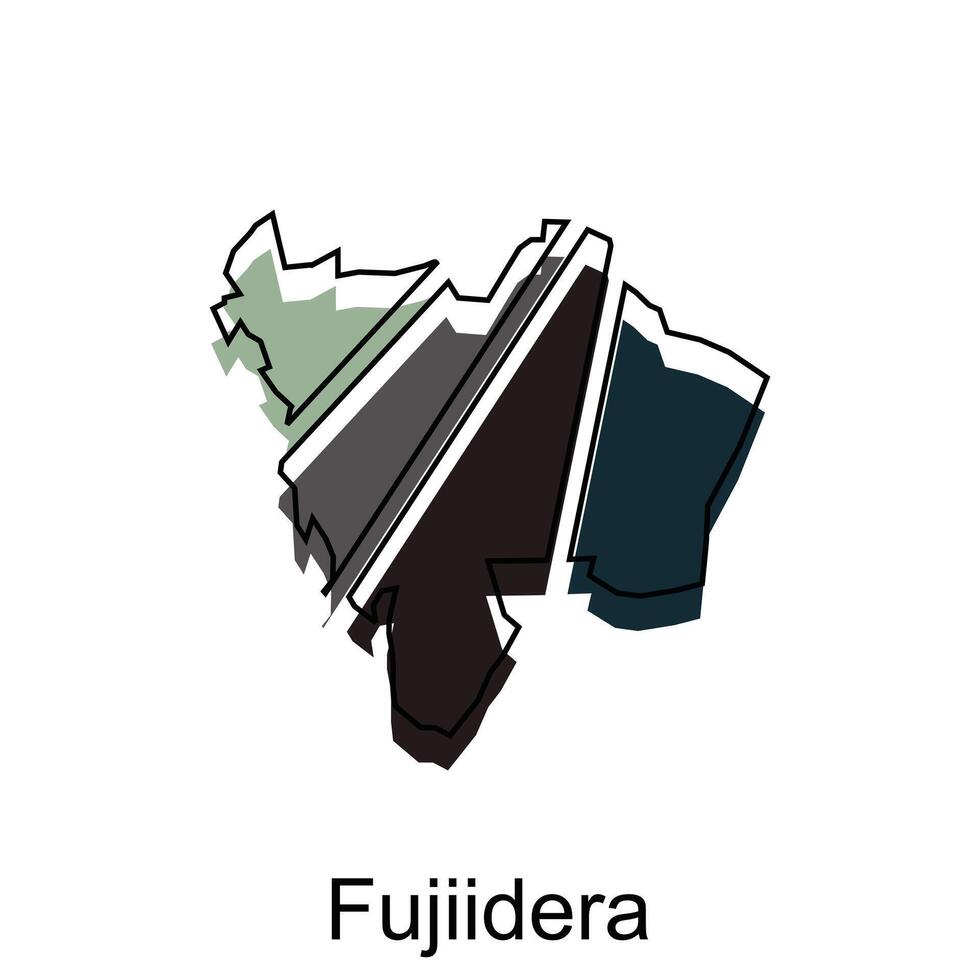 fujidera mapa diseño, logo vector diseño. abstracto, diseños concepto modelo para tu empresa