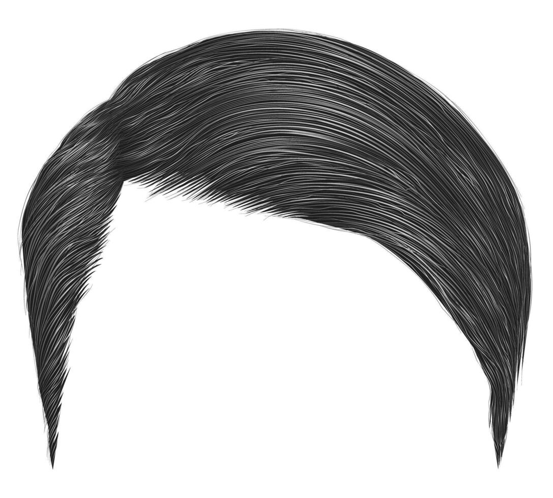 trendy man hairs.gray color.beauty style. vector