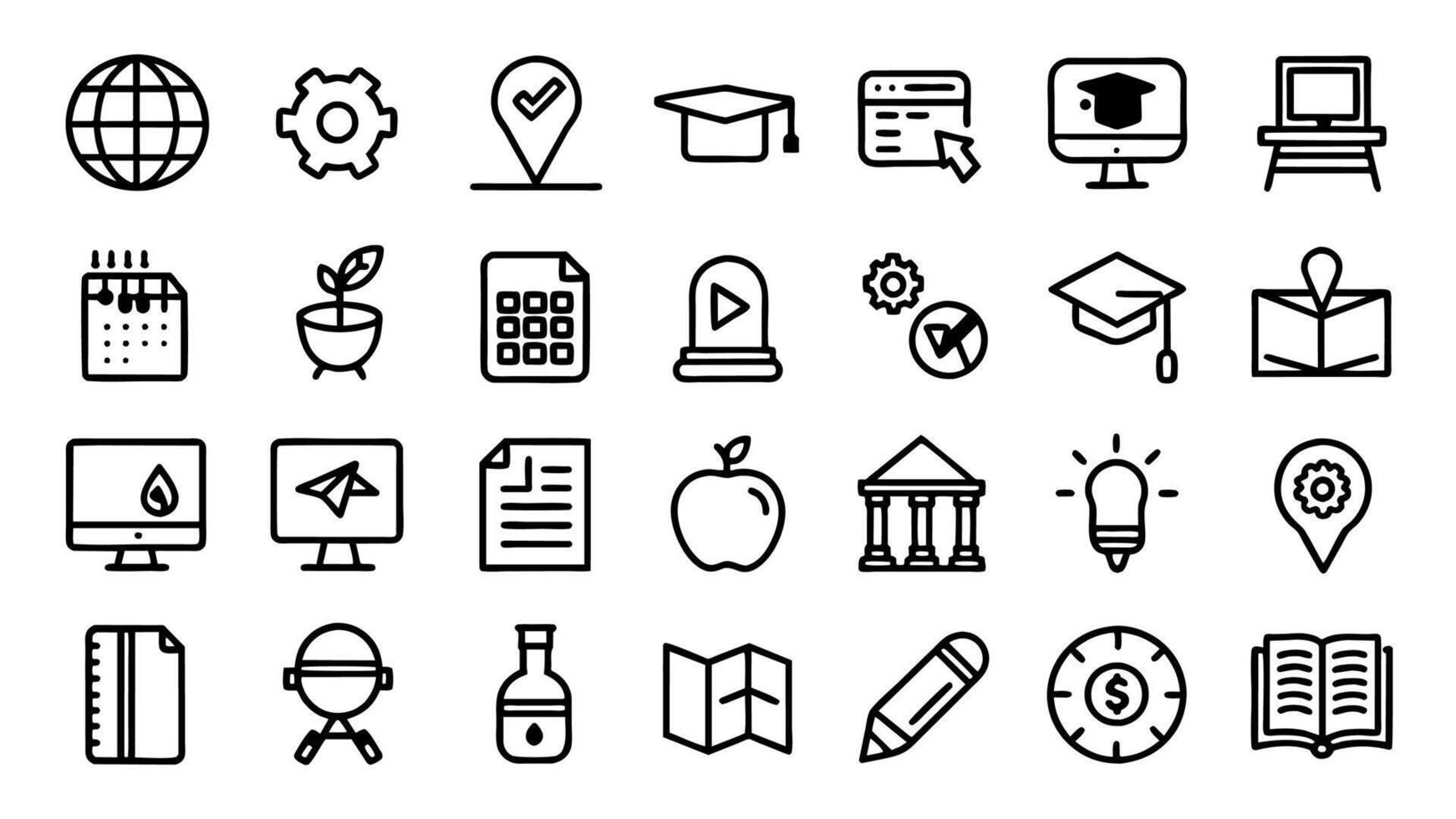 Unlocking Knowledge Vector Education Icon Set for Seamless Learning Experiences