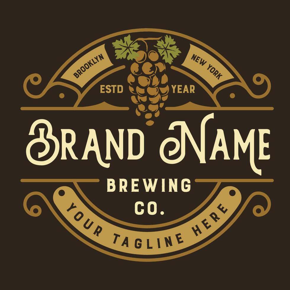 Brewing Logo Design Template vector