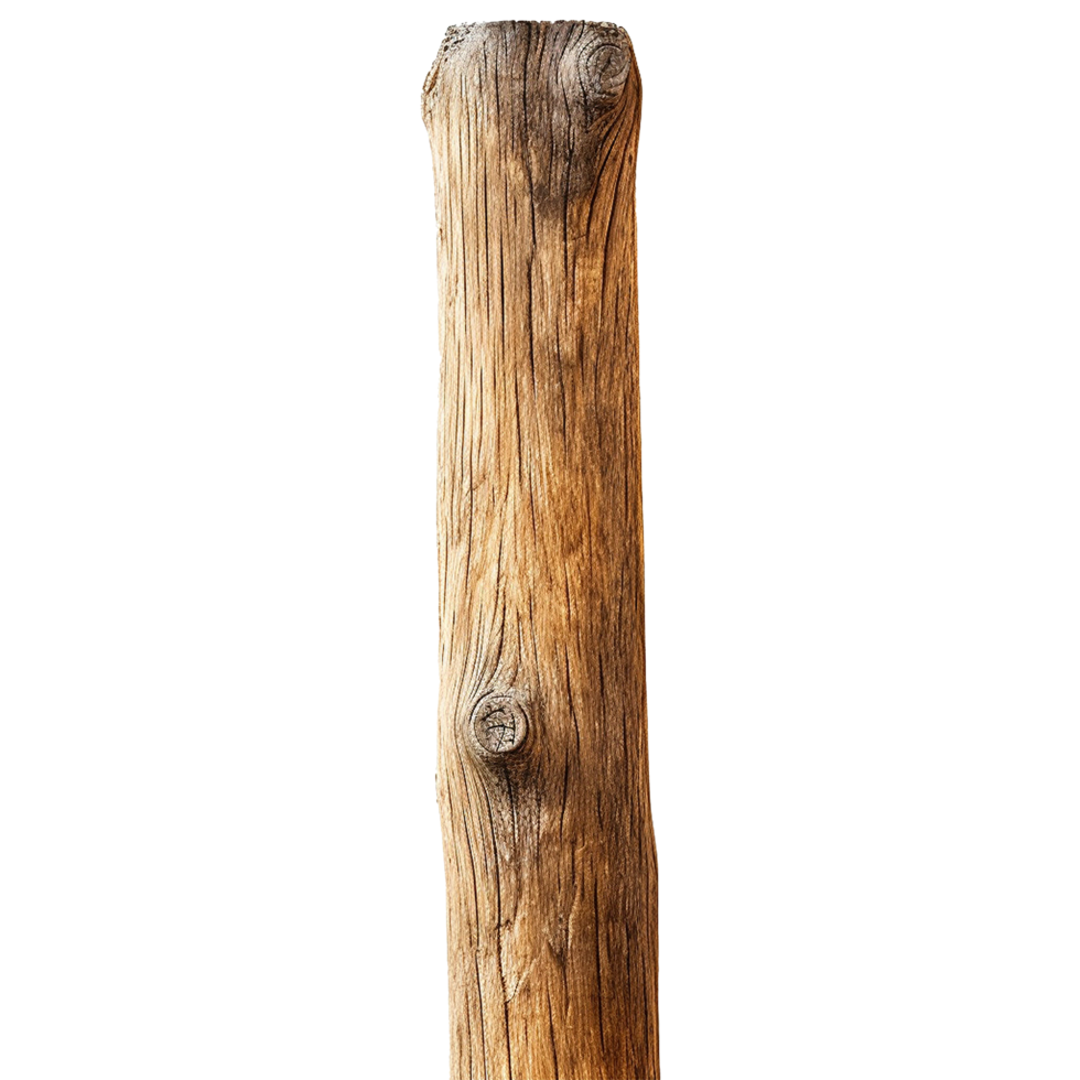 AI generated Woodenpole isolated on transparent background png