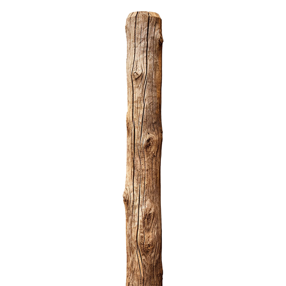 AI generated Woodenpole isolated on transparent background png