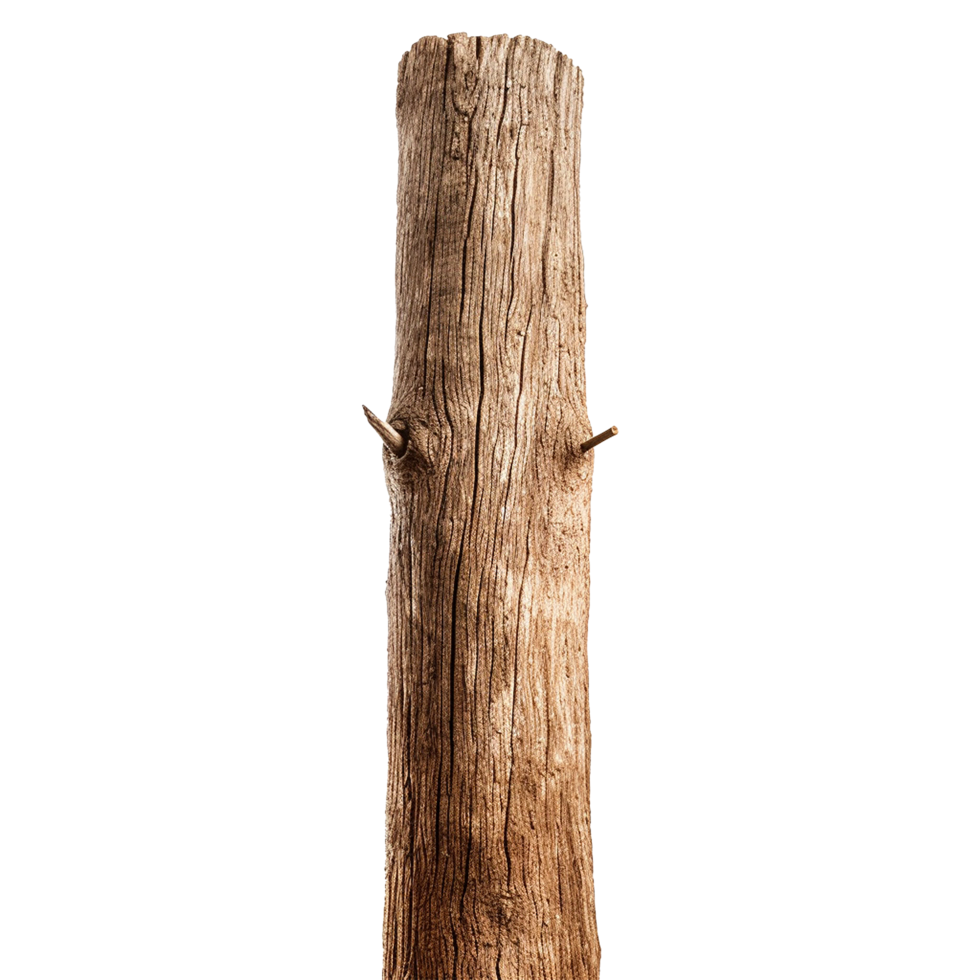 AI generated Woodenpole isolated on transparent background png