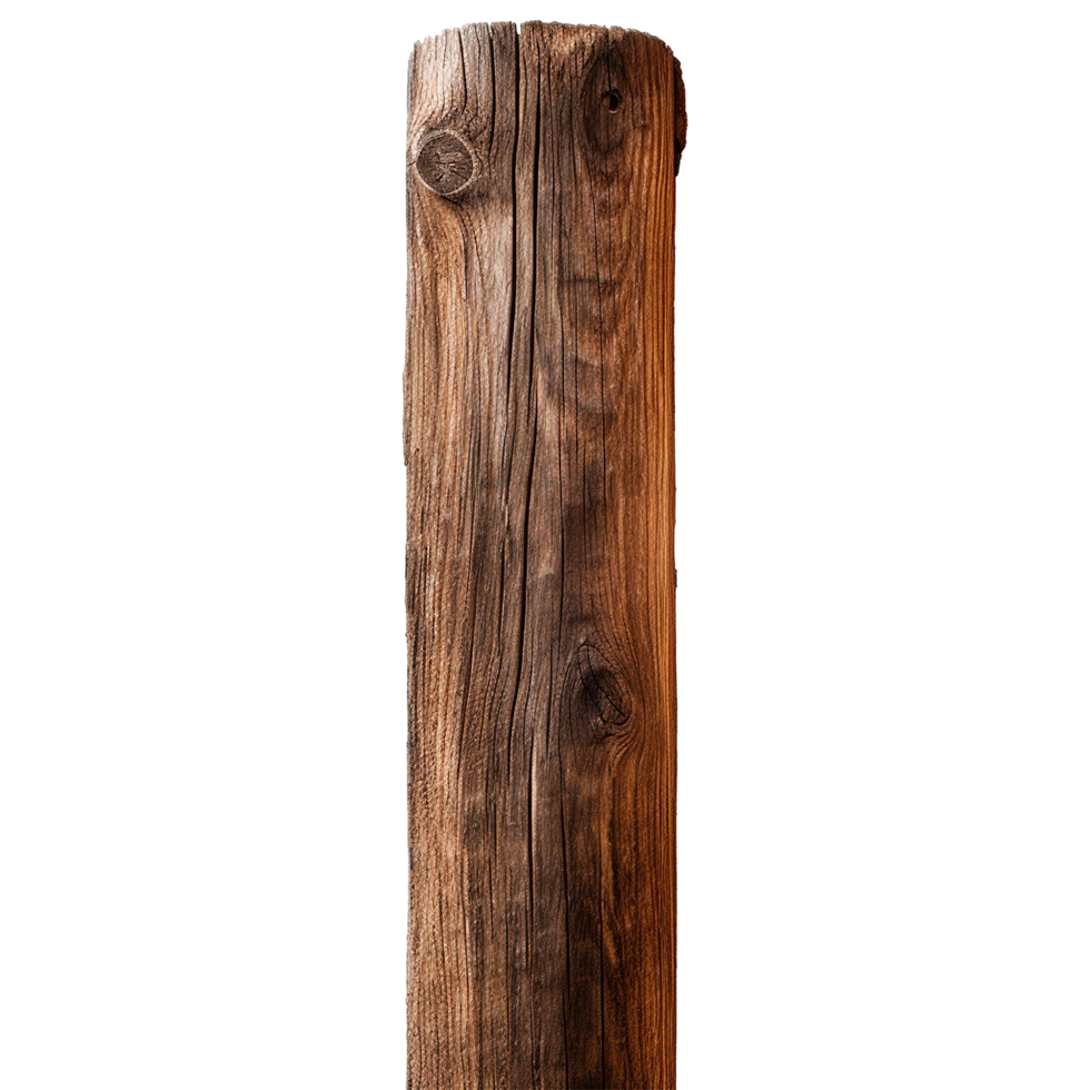 AI generated Woodenpole isolated on transparent background png