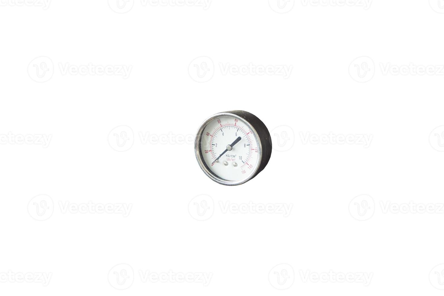 Isolated compass with close-up detail on white background, surrounded by watch-related objects and symbols like time, money photo