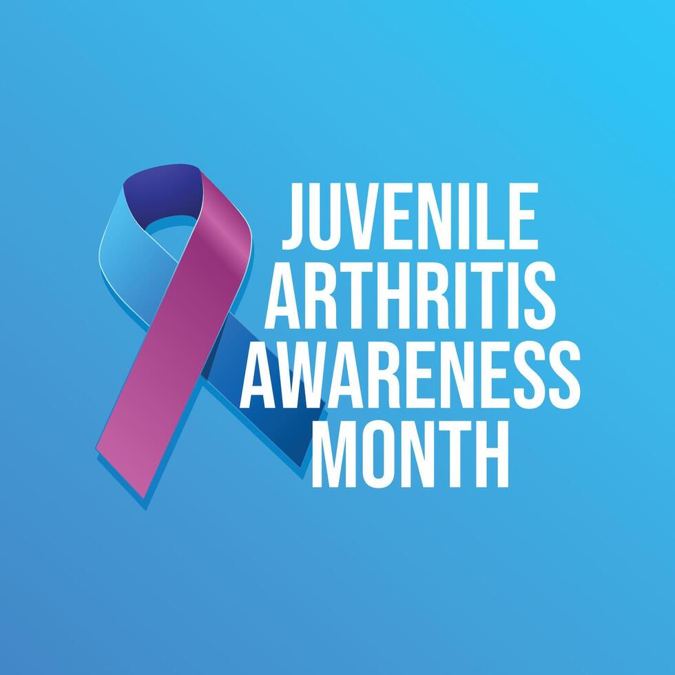 Arthritis Awareness Month design template good for celebration usage. blue and purple ribbon