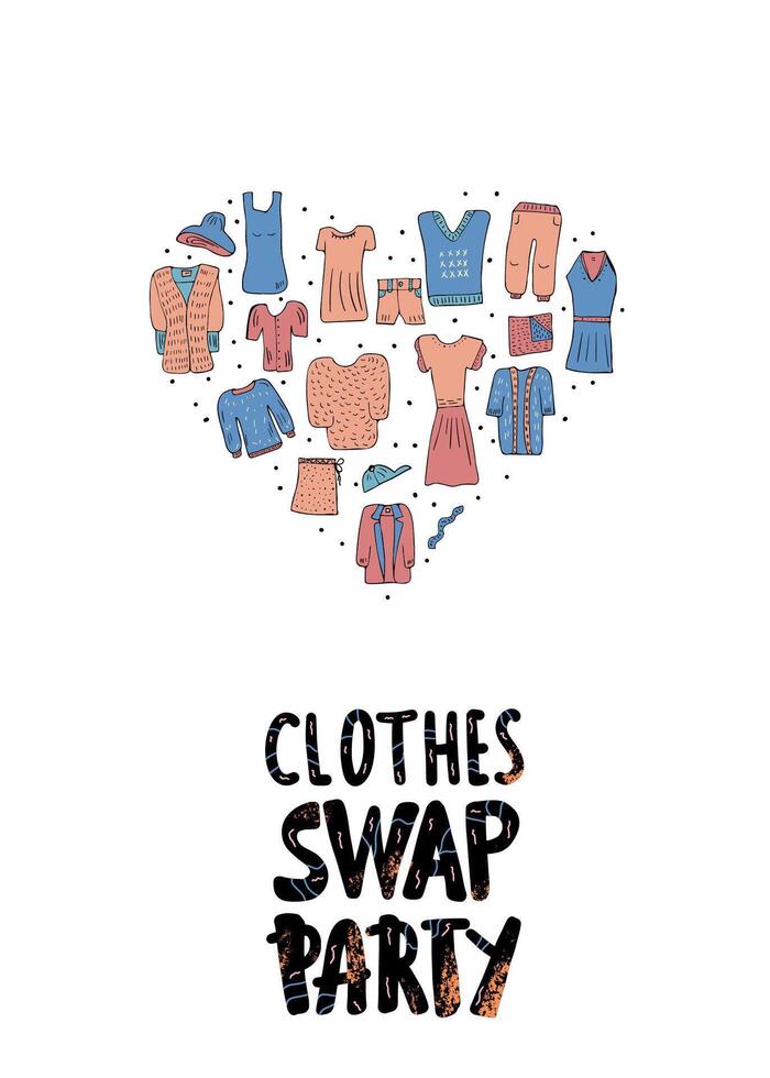 Swap hanwritten lettering. Vector concept design.