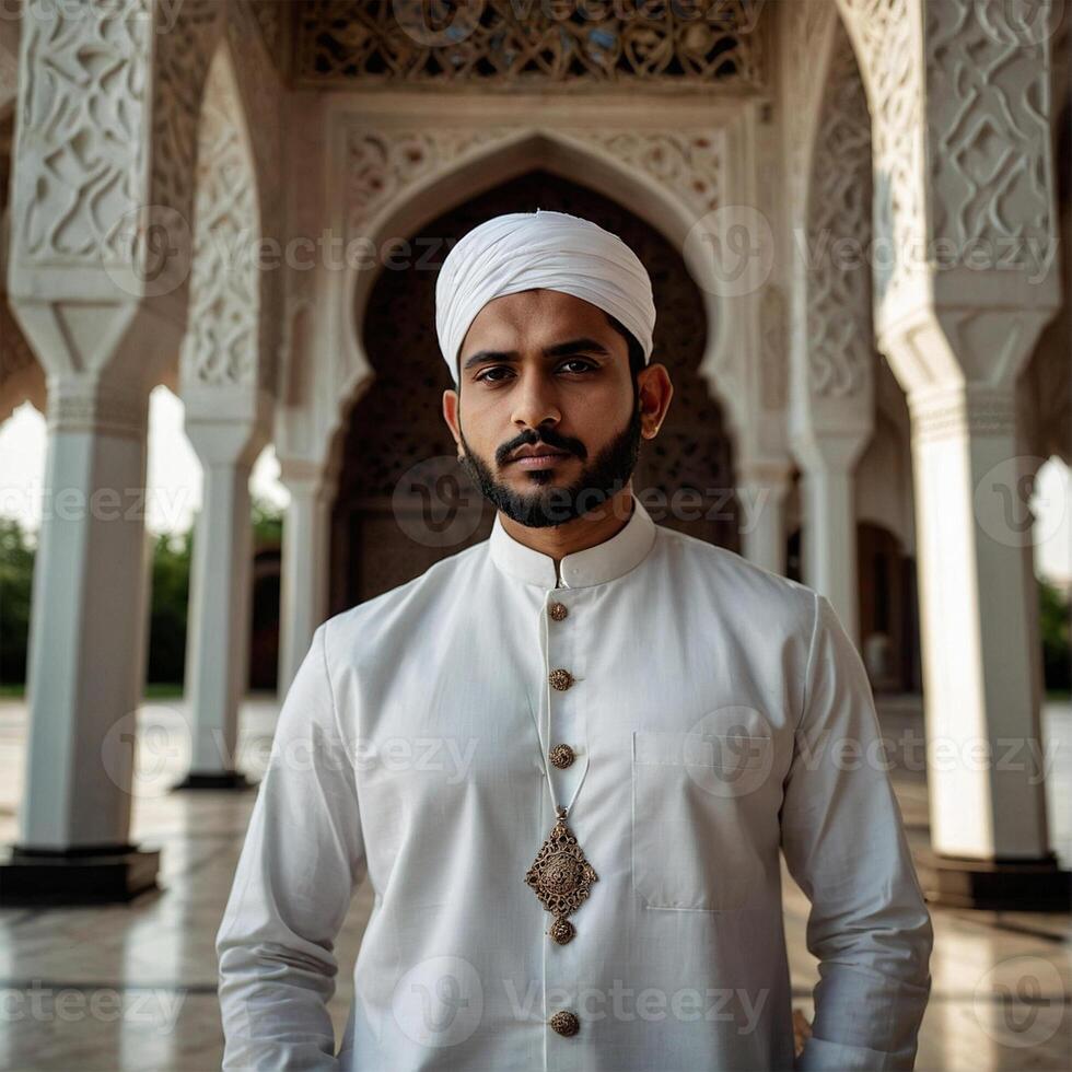 AI generated Indian muslim man photo