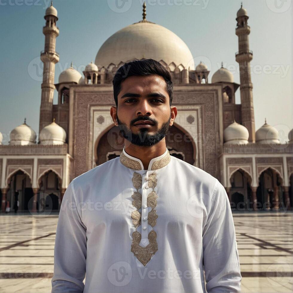 AI generated Indian muslim man photo