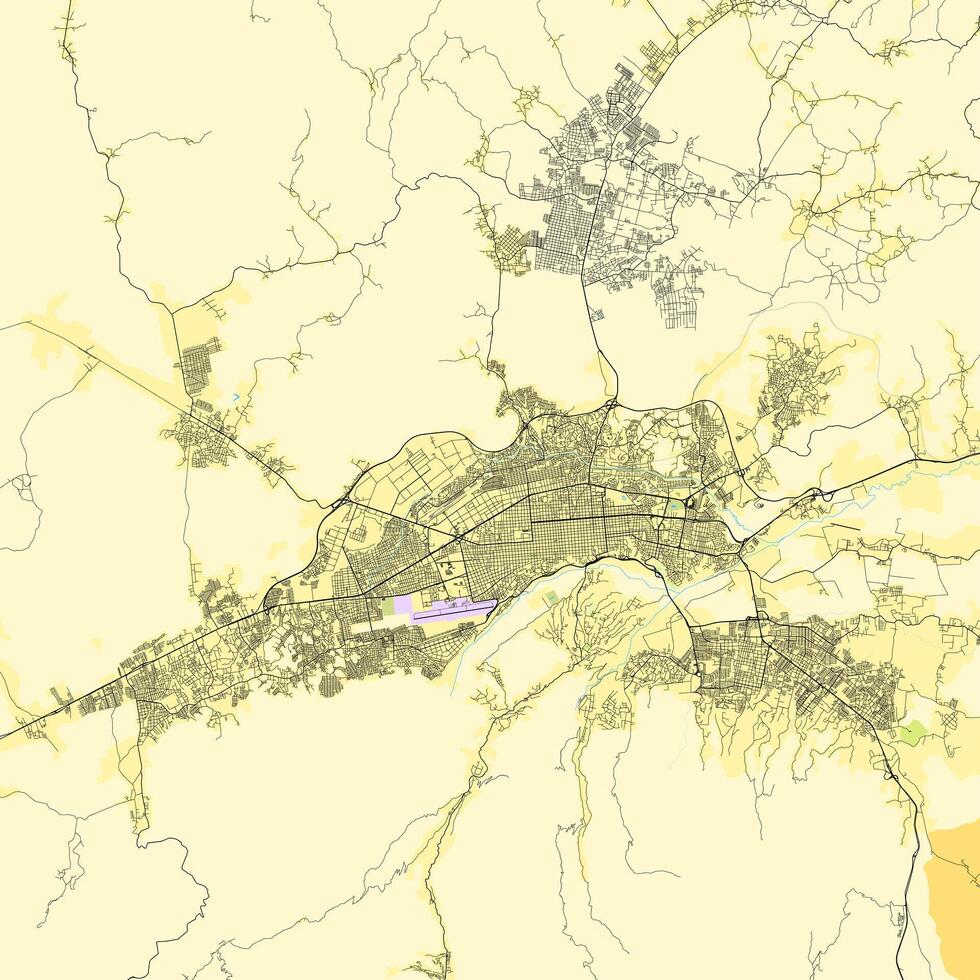 ciudad mapa de barquisimeto, lara, Venezuela vector