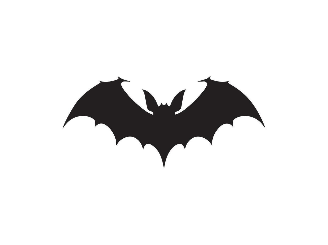 Bat vector icon illustration design .Bat icon design template.