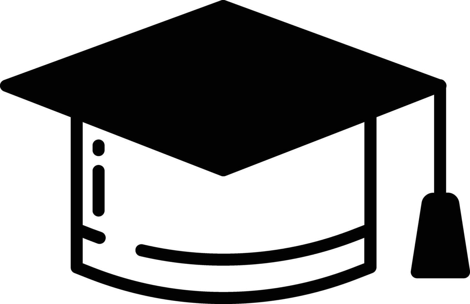 Education hatglyph and line vector illustration