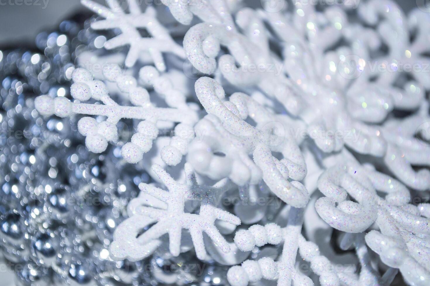 A white snowflake. Christmas descor. Christmas background. photo