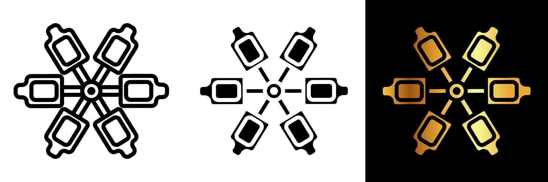 The Screen-Printing Press icon encapsulates the precision and artistry of the screen-printing process. vector