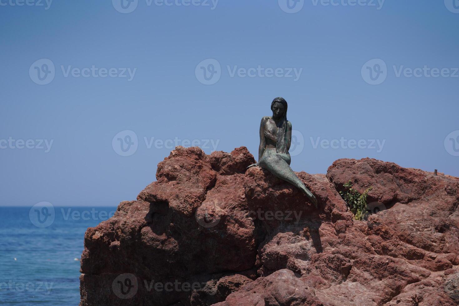Mermaid Statue in Oren, Balikesir, Turkiye photo