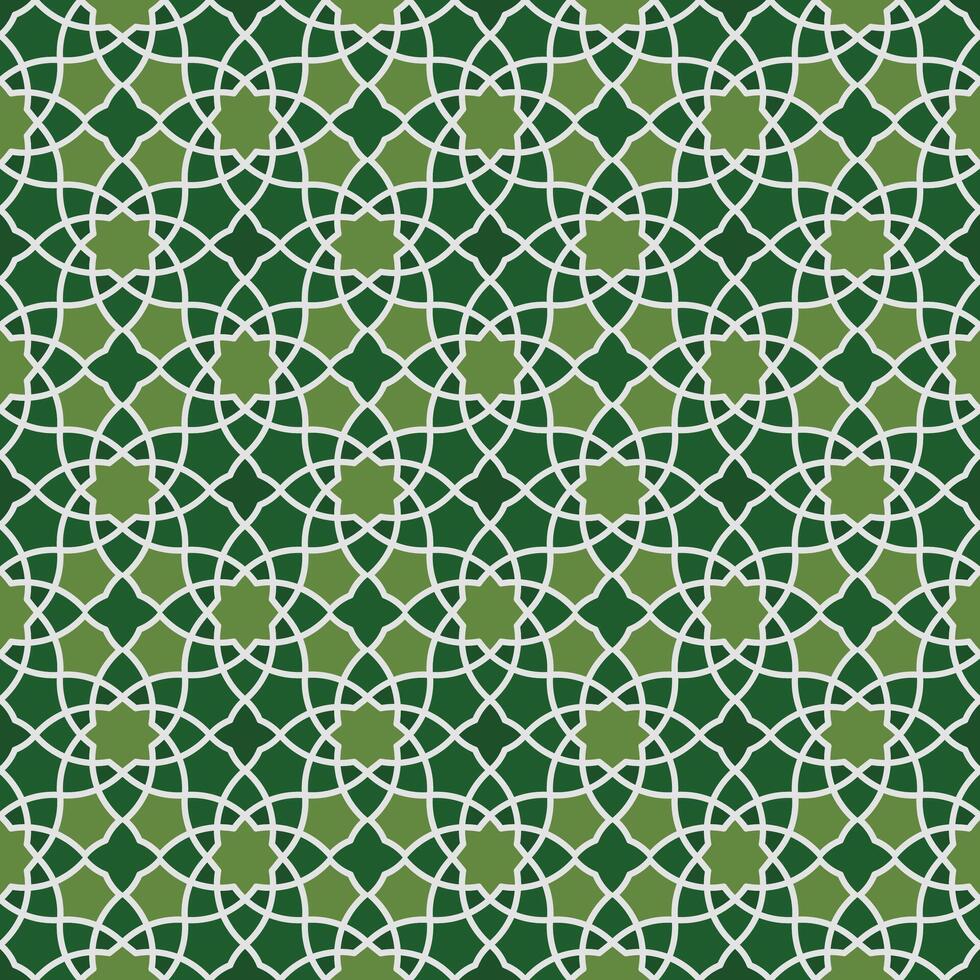 Arabic mosaic shapes seamless pattern.Ramadan decorative background vector