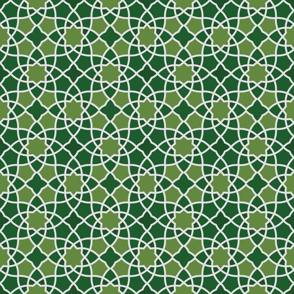 Arabic mosaic shapes seamless pattern.Ramadan decorative background vector