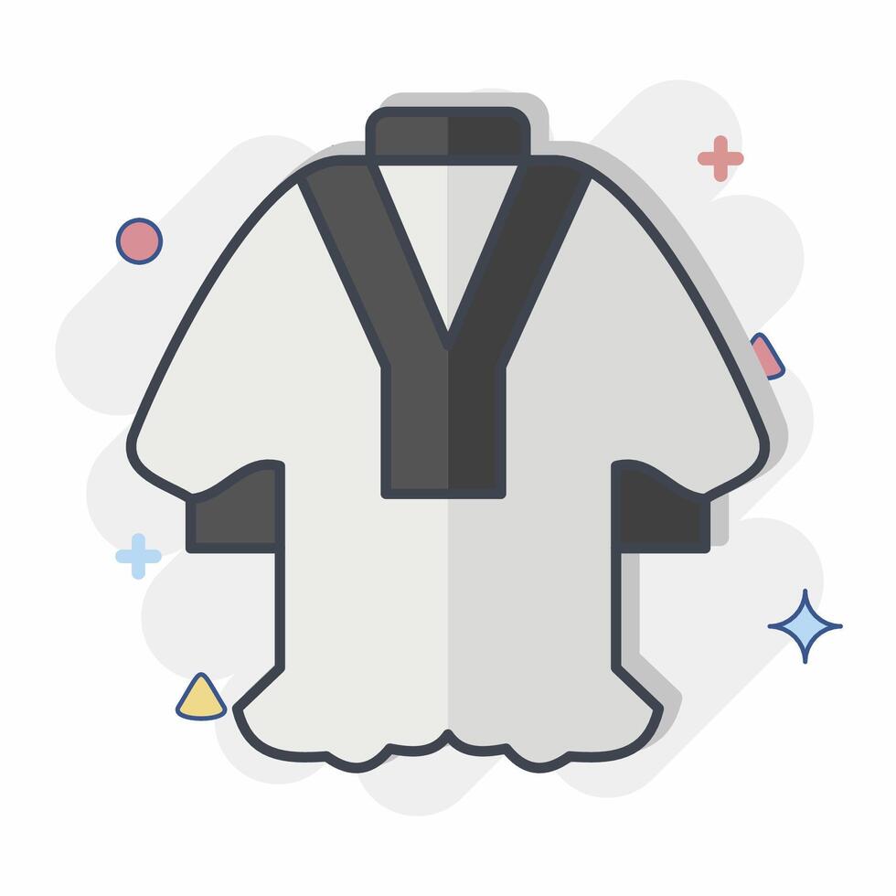 Icon Mishlah. related to Qatar symbol. comic style. simple design illustration. vector