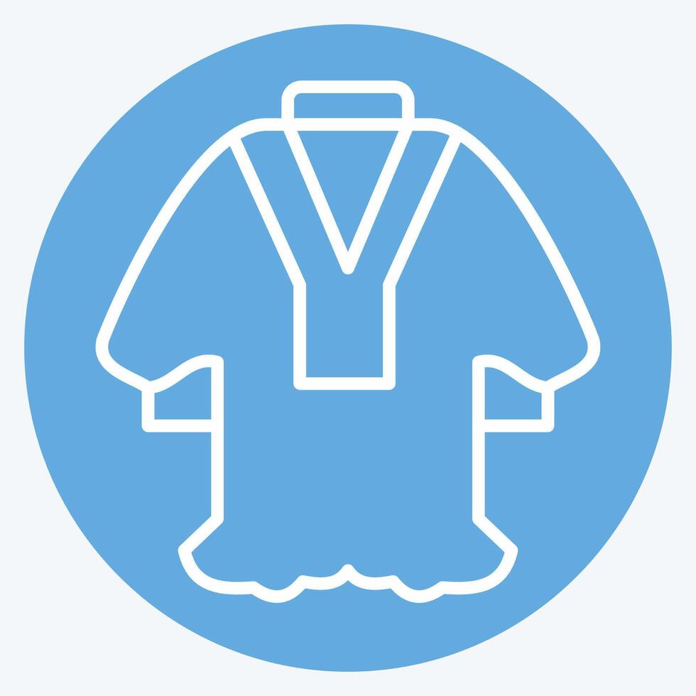 Icon Mishlah. related to Qatar symbol. blue eyes style. simple design illustration. vector