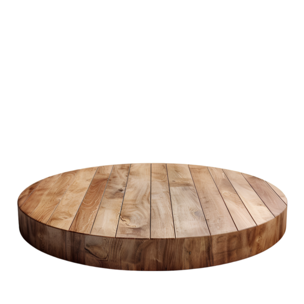 AI generated 3d render of wooden Podium product isolated on transparent background Generative AI png