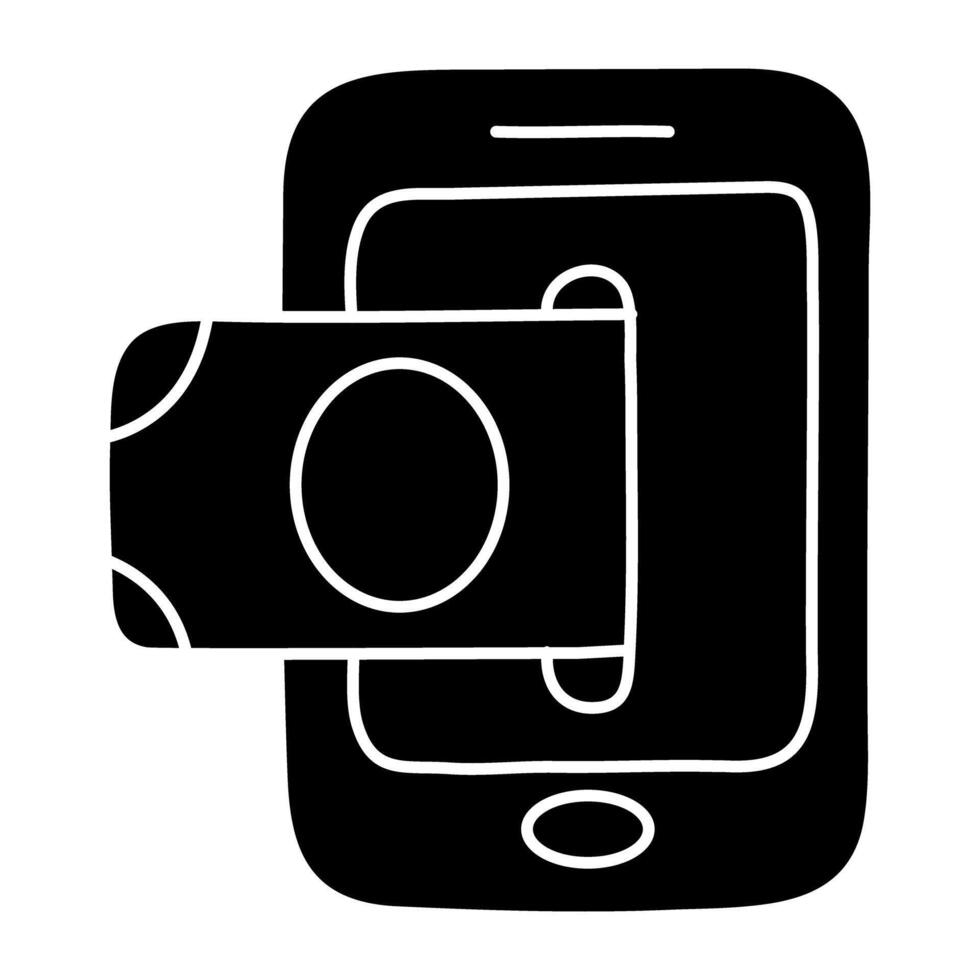 Modern design icon of mobile payment vector