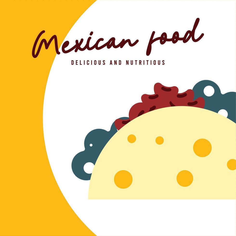 plano mexicano comida ilustración antecedentes con comida íconos vector