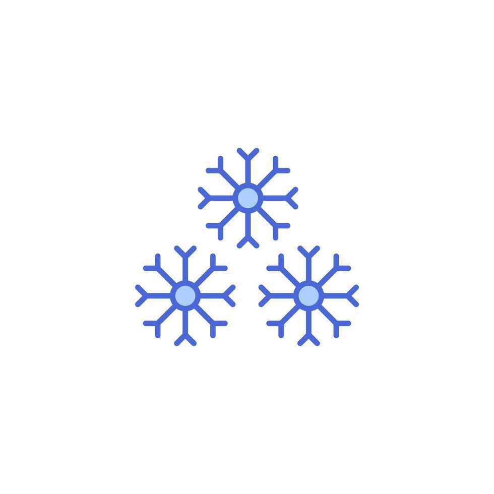 Snowflake Icon Graphic,snowfall, icon isolated on white background, suitable for websites, blogs, logos, graphic design, social media, UI, mobile apps. vector