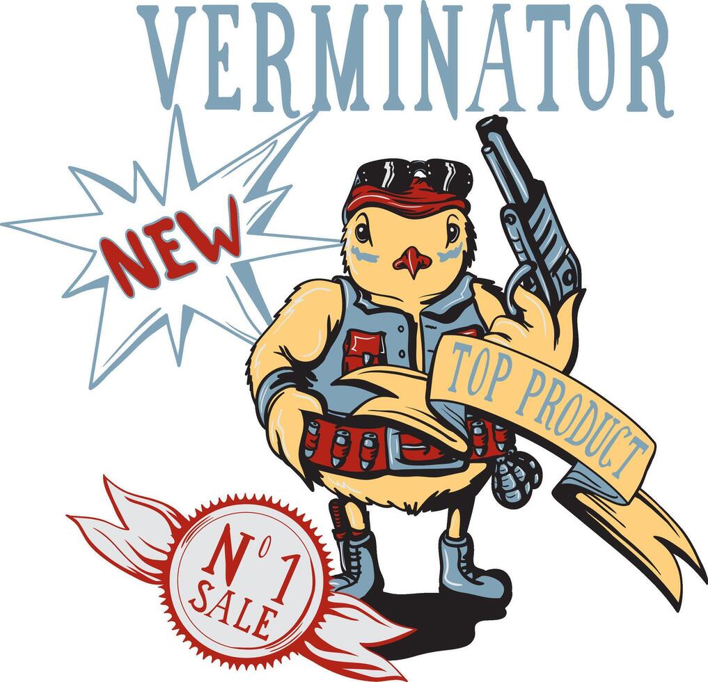 verminator artwork art vector