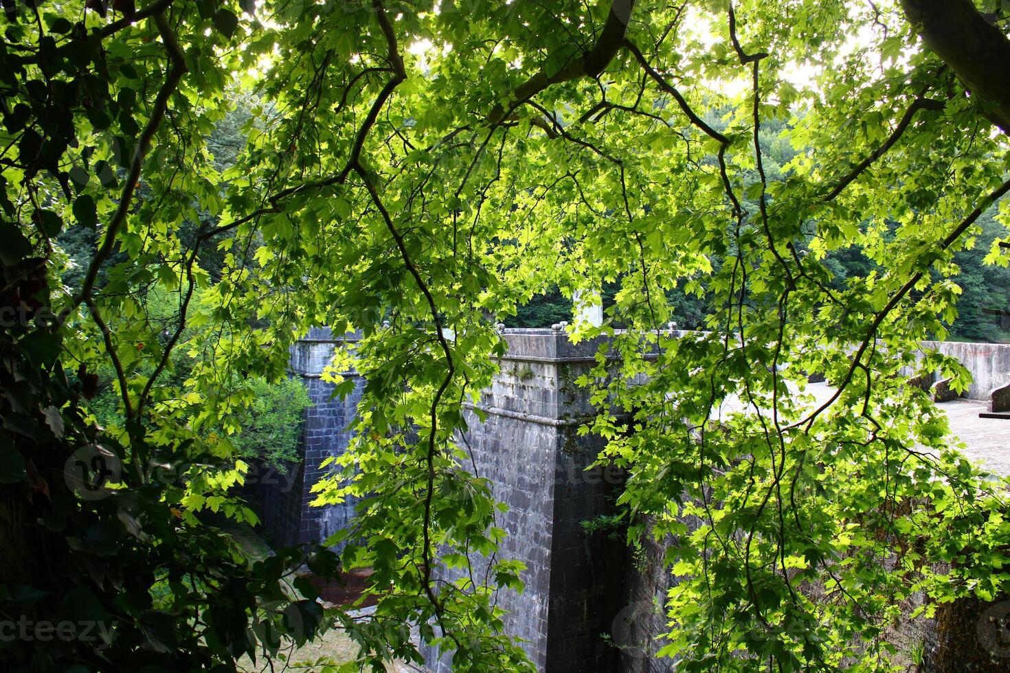 Sultan Mahmud Bendi in Belgrade Forest in Istanbul. Ottoman architecture photo