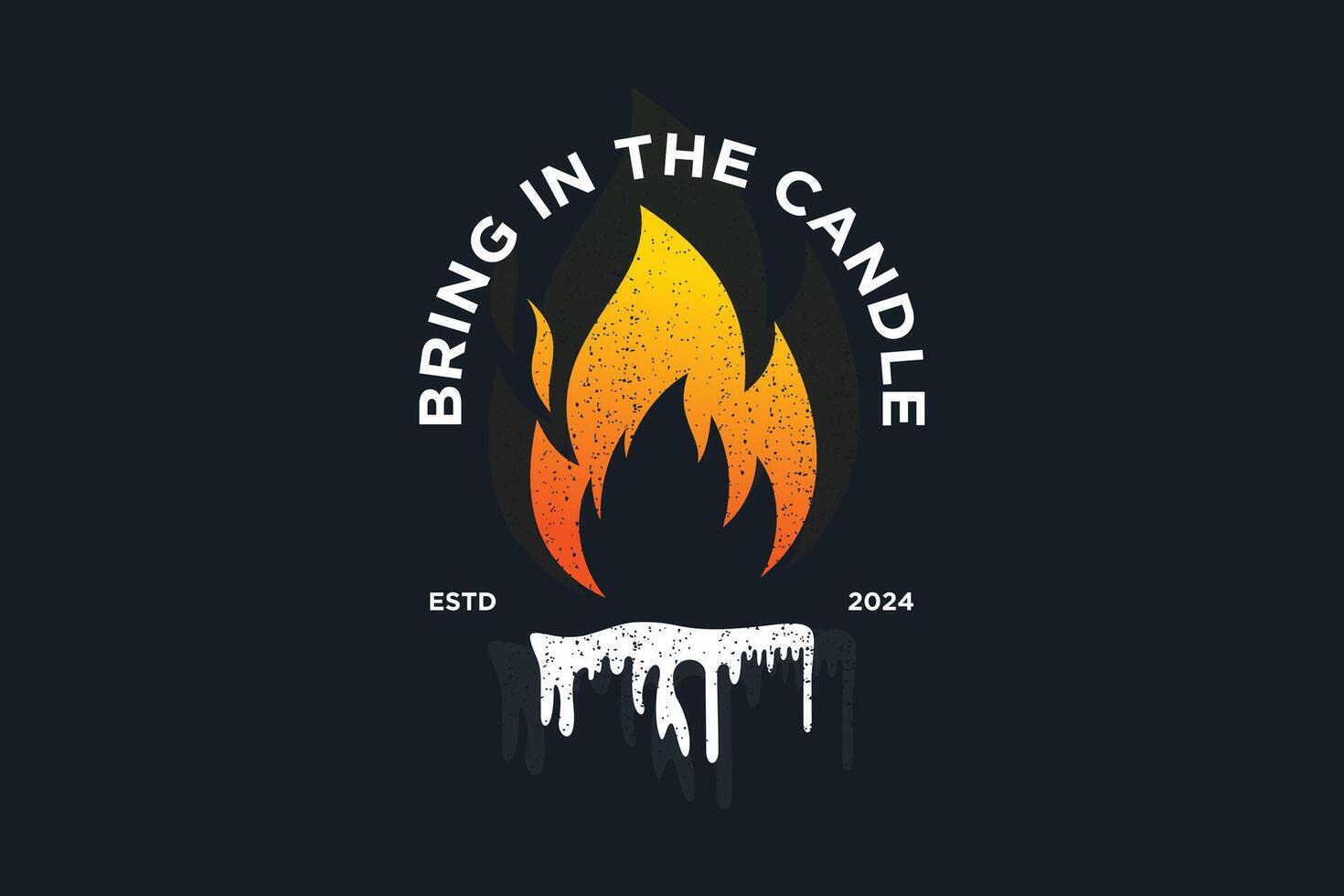 PrintCandle logo design creative concept unique style Premium Concept Part 2 vector