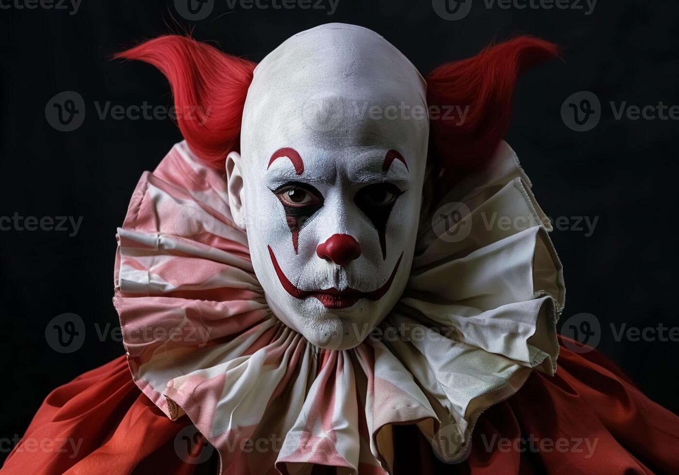 AI generated Pierrot, character of pantomimic theater and commedia dell'arte, a form of improvised comedy theater. photo