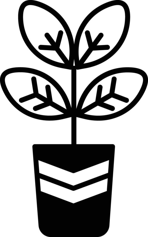 zoom in glyph and line vector illustration