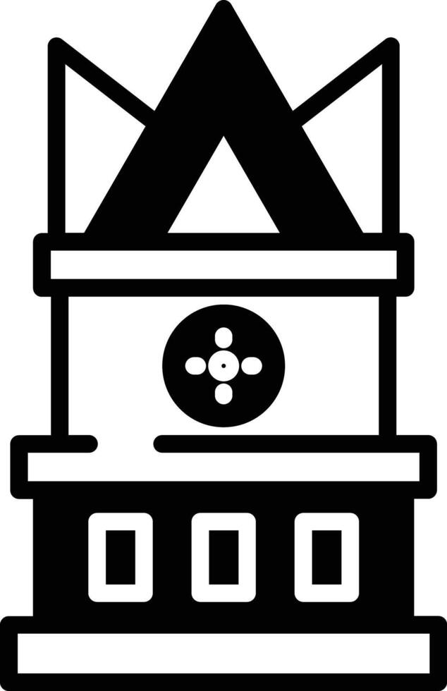 Bukit Tinggi glyph and line vector illustration