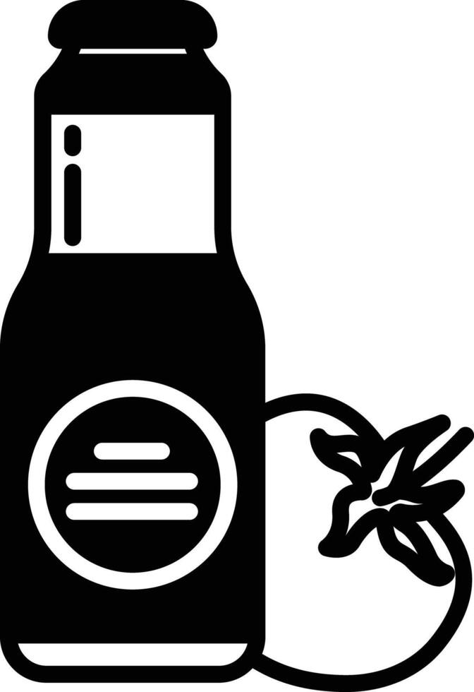 Sauce glyph and line vector illustration