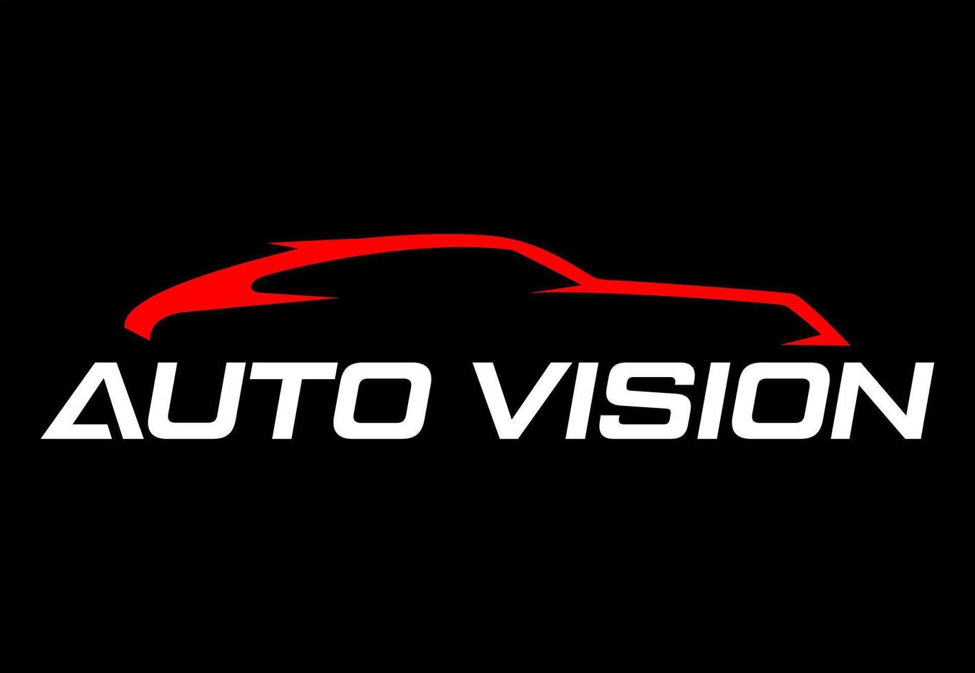 car autovision idea vector logo design