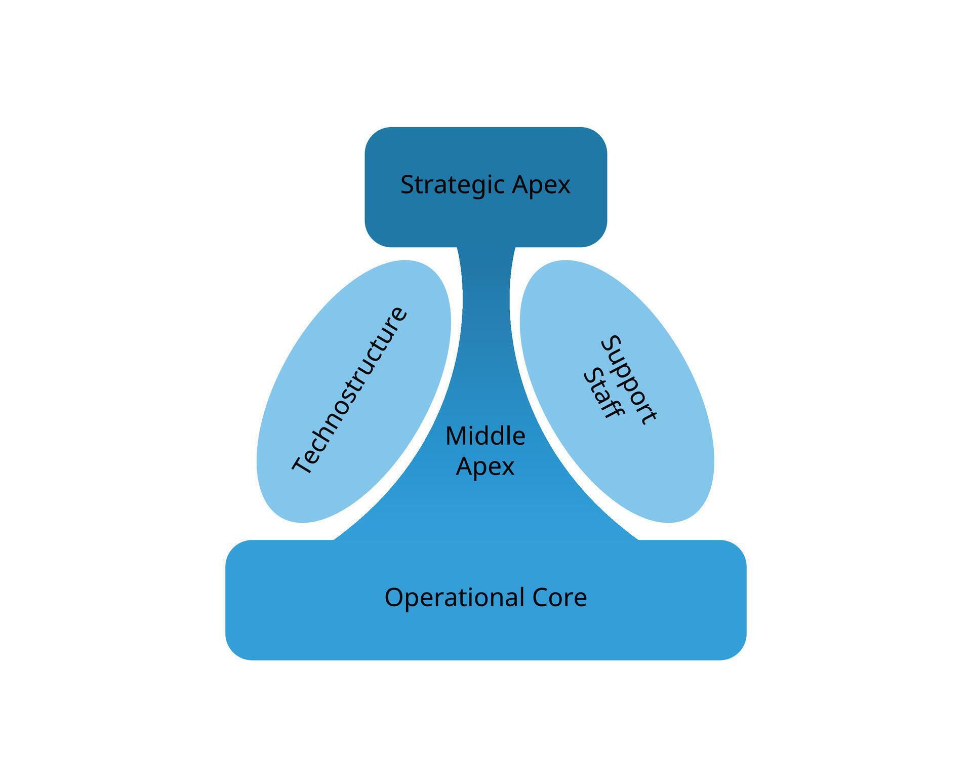 Organizational Model components for Strategic apex, middle apex ...