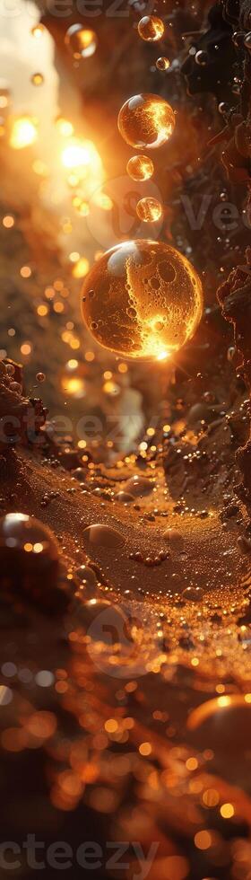 AI generated Mars Terraformers life-sustaining biodome photo