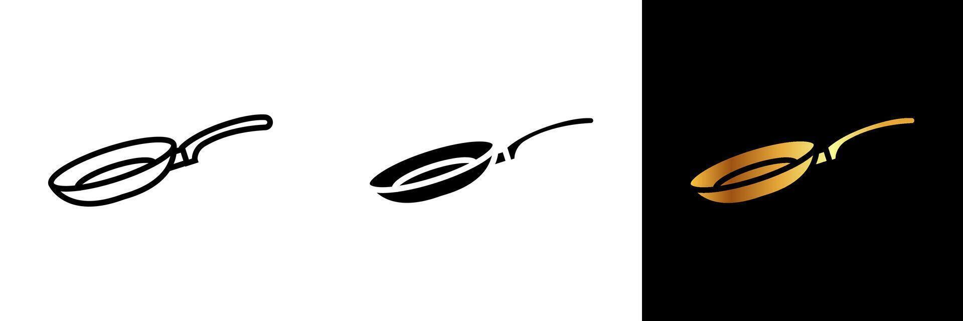 An iconic representation of a frying pan, epitomizing culinary sizzle, cooking versatility, and kitchen essentials. vector