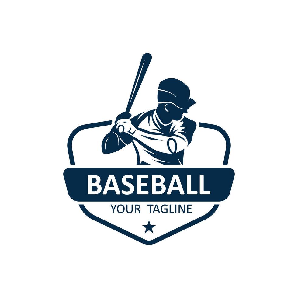 Baseball logo vector, baseball badge,sport logo,team identity,vector illustration. suitable for use as a sports club or community logo vector