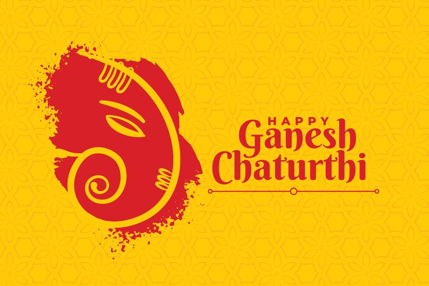 stylish happy ganesh chaturthi creative card design vector