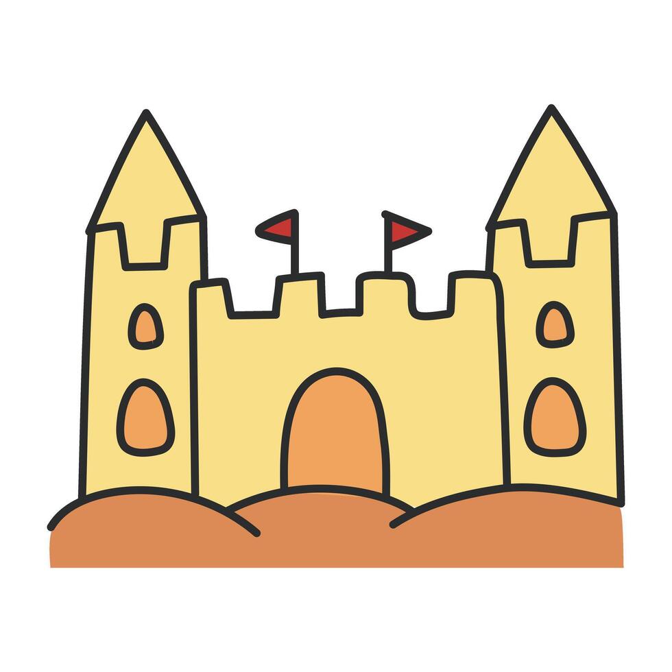 A beautiful design icon of castle vector