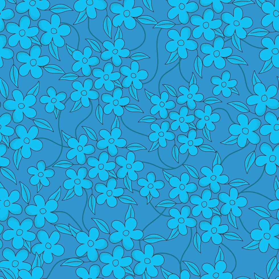 vector sin costura vistoso floral modelo para fondo, texturas, tela, imprimir, textiles, envase... elegante sin costura decorativo modelo.