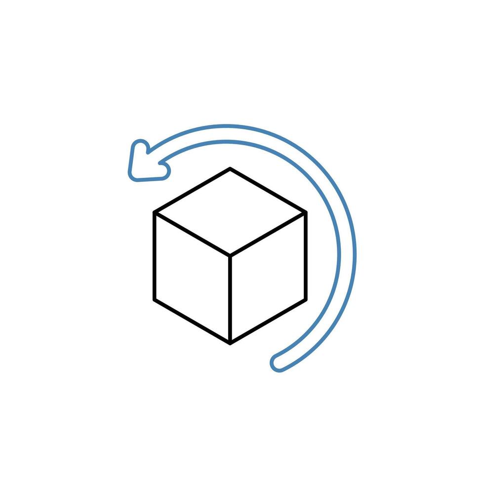 visualization concept line icon. Simple element illustration.visualization concept outline symbol design. vector