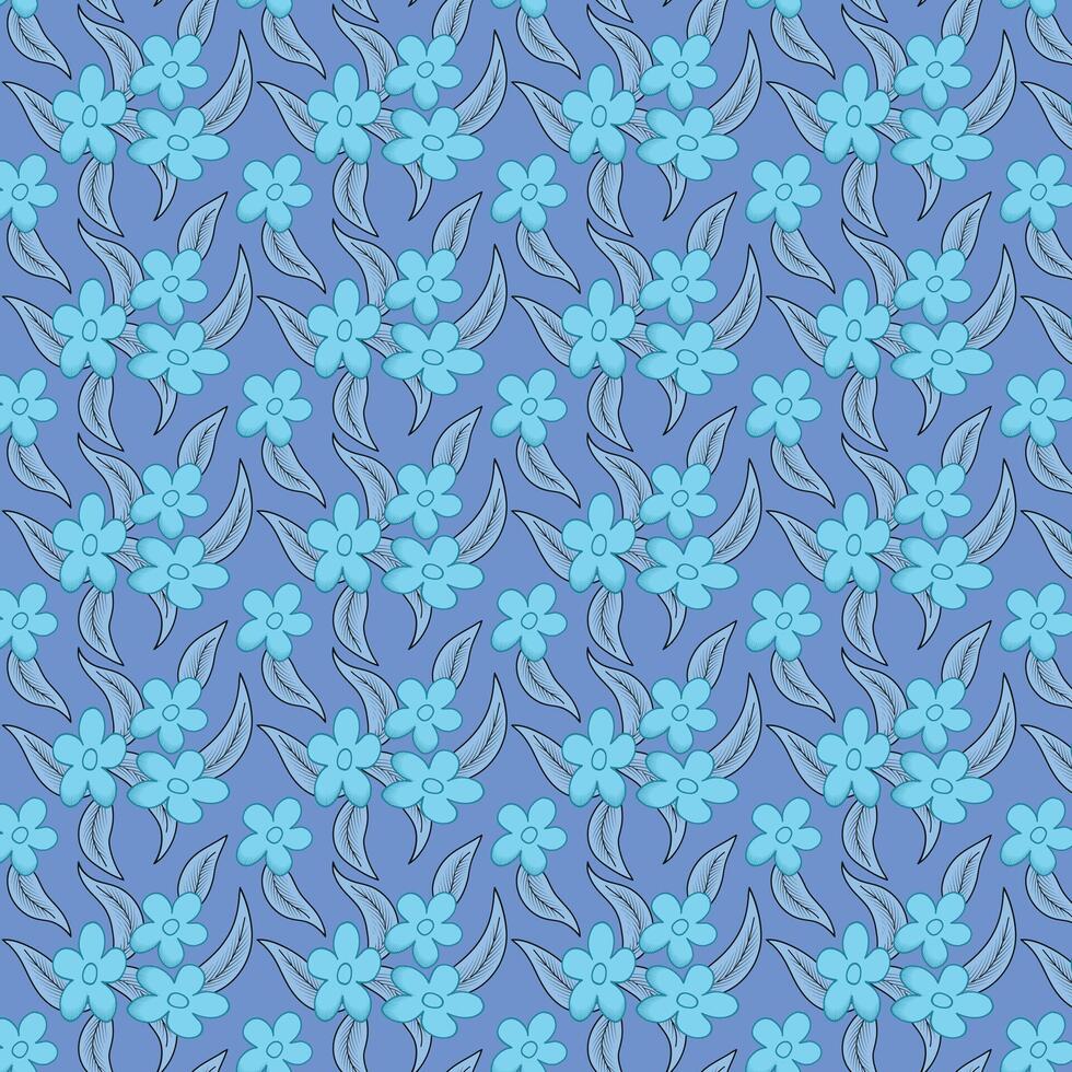 Vector seamless colorful floral pattern for background, textures, fabric, print, textiles, wrapping... Elegant seamless decorative pattern.